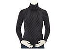 Maternal America - Maternity Turtleneck Top w/Polka Dots (Polka Dots) - Apparel
