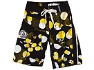 Volcom Kids - Dots A Lot Mod Boardshort Youth (Big Kids) (Black/Gold) - Apparel