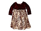 Le Pink Baroque Dress Toddler Egg YolkWine Apparel