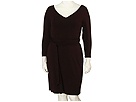 Plus Size Clothing, Plus Size Womens Clothing Gayla Bentley - Plus Size Short VFVB Dress (Brown) - Apparel plus size dresses, plus size dress, 