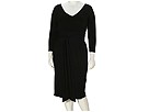Gayla Bentley - Plus Size Short VFVB Dress (Black) - Apparel plus size little black dress, 