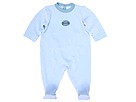 Petit Bateau - Velour Milleraies Footie (Infant) (Basic Blue/White) - Apparel