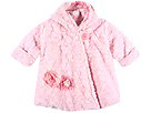Corky and Company Hooded Wrap Swing Coat InfantToddler Pink Twist Apparel