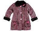 Corky and Company Sweet Pea Coat with Faux Fur Little Big PinkBlack Tweed Apparel