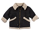 Corky and Company Solid Aviator Jacket ToddlerLittle Black Wooly Apparel