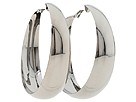 Betsey Johnson - Wide Hoop Earring (Hematite) - Jewelry