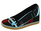 Sugar Kids - Betsey Cat Wool Plaid (Youth) (Black) - Footwear