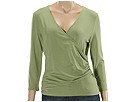 Nic+Zoe - Button Wrap Top (Kiwi) - Apparel