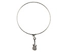 Accessories & Beyond - Bangles Rhinestone Ball Charm (Silver Guitar)
