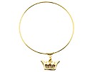 Accessories & Beyond - Charmed Bangle Bracelet (Gold Crown)