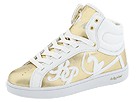 baby phat - Super Cat Babe High (White/Gold) - Footwear