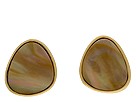 AK Anne Klein - 30090 Large Oval Stud Earring (Bronze)