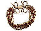 Rachel Leigh - Hippie Chic Bracelet (Gold/Cranberry) - Jewelry