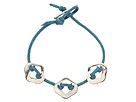 Wendy Culpepper - Triple Fiore on Cord Bracelet 7 (Teal) - Jewelry