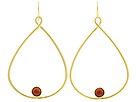 Andrew Hamilton Crawford - Tear Drop Earring Gold (Garnet)