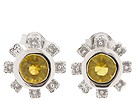 Andrew Hamilton Crawford - Owl Earrings Silver (Yellow)