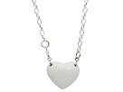 Andrew Hamilton Crawford - Puff Heart Chunky Chain Necklace (White Opaque)