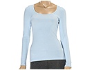 Solid Long Sleeve Tee (Blue) - Apparel
