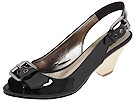 KORS Michael Kors - Ghita (Black Patent/Blonde Wood Heel) - Footwear