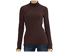 Allen Allen - Sparkle Waffle L/S Turtleneck (Chocolate)