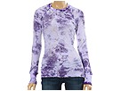Allen Allen - 2x1 Rib Burnout Cloud Tie-Dye Crew (Deep Purple)