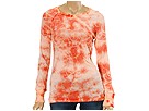 Allen Allen - 2x1 Rib Burnout Cloud Tie-Dye Crew (Russet)