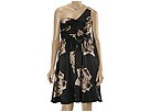 Betsey Johnson - Roses on Charmeuse One Shoulder Dress (Nude) - Apparel