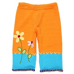 Zackali 4 Kids Crazy Daisy Pant InfantToddler Orange Apparel