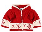 Zackali 4 Kids - Snowflake Cardigan (Infant) (Red/White) - Apparel