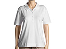 Liz Golf - Plus Size Performance Polo Shirt (Bleached White) - Apparel