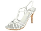 LAUREN Ralph Lauren - Trina Laquered Cork Dress Sandal (Silver Metallic Kidskin) - Footwear