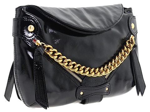 Isabella Fiore - Chained Up Dylan Clutch (Black) - Bags and Luggage