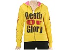 Ed Hardy - Gradient Words Hoody-Death OR Glory (Yellow) - Apparel