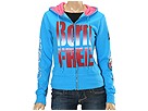 Ed Hardy - Gradient Words Hoody-Born Free (Turquoise) - Apparel