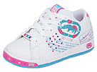 Red by Marc Ecko Kids - Phranz - Phahrenheit (Infant/Toddler) (White Leather/Blue & Hot Pink Trim) - Footwear