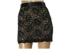 French Connection - Fast Nero Lace Mini Skirt (Black/Cream) - Apparel