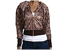 Apple Bottoms - Plaid Hooded Zip Front Jacket (Aspen Plaid) - Apparel