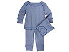 EGG by Susan Lazar Basic Organic Jersey 3 Piece Set Infant Blue Apparel