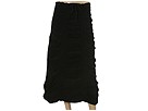 XCVI - Soft Corduroy Double Shirred Panel Skirt (Black) - Apparel