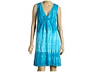 Allen Allen - Jersey Crossover Dress (Lagoon/Riviera)