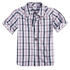 DG Dolce Gabbana Junior Cowboy Collection Check Shirt ToddlerLittle KidsBig Kids Blue Check Apparel