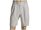 Greg Norman - Double Pleated Check Short (Canyon) - Apparel