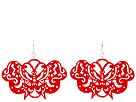 Andrew Hamilton Crawford - Butterfly Cut-Out Earrings (Red)