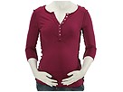 pure t - 3/4 Sleeve Henley Top (Boys &amp; Berry) - Apparel