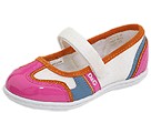 D&G Junior - L63710 (Infant/Toddler) (White Mesh/Fuchsia Patent)