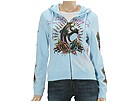 Ed Hardy - Panther Roses Hoody (Light Blue) - Apparel