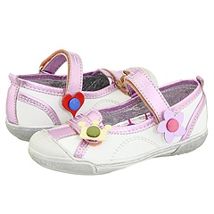 Daph Daph Farah ToddlerYouth WhitePink Leather Footwear