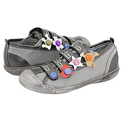 Daph Daph Fay ToddlerYouth SilverTaupe Leather Footwear