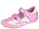 Braqeez Eila (Infant/Toddler) (White Leather/Pink Metallic Leather)