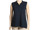 Liz Golf - Plus Size S/L Polo Shirt w/ Wicking (Navy) - Apparel